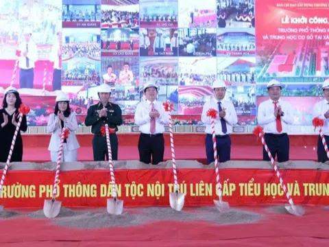 Đắk Lắk: Động thổ xây dựng Trường phổ thông dân tộc nội trú liên cấp tại xã biên giới Ea Bung