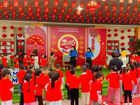 Hà Nội: Trường Mầm non Nam Tiến với chương trình trải nghiệm “Bé vui hội xuân 2026”