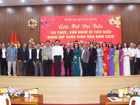 Tỉnh ủy Quảng Ngãi: Gặp mặt trí thức, văn nghệ sĩ tiêu biểu nhân dịp tết Nguyên đán Bính Ngọ (2026)