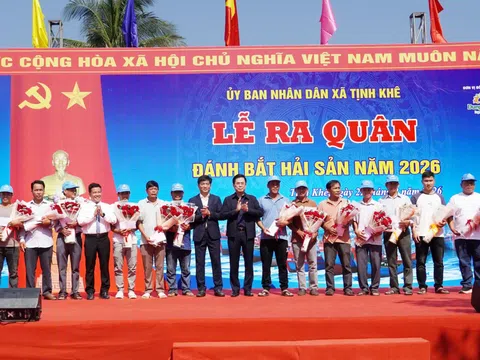 Quảng Ngãi: Xã Tịnh Khê ra quân đánh bắt hải sản đầu năm Bính Ngọ-2026