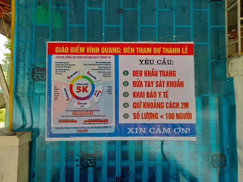 Giáo điểm Vĩnh Quang thực hiện nghiêm công văn 3342 của UBND tỉnh Hà Tĩnh