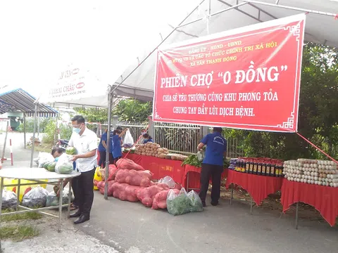 "Phiên chợ 0 đồng" nghĩa tình tại xã Tân Thạnh Đông,  huyện Củ Chi
