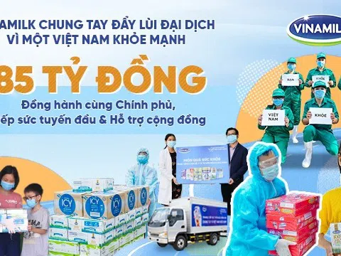 Vinamilk đẩy mạnh hành trình tiếp sức tuyến đầu trong giai đoạn cao điểm chống dịch tại 50 Bệnh viện trên cả nước