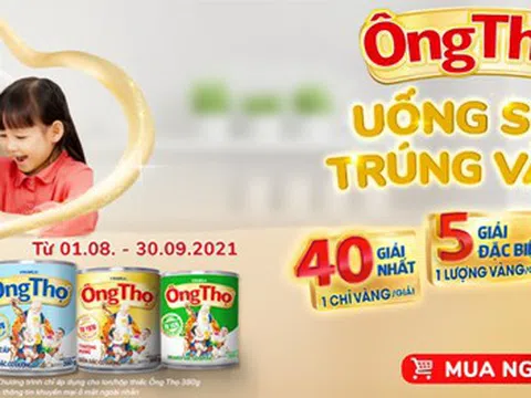 Tri ân người tiêu dùng, Sữa đặc Ông Thọ tung phiên bản đặc biệt mang đến cơ hội trúng vàng hấp dẫn