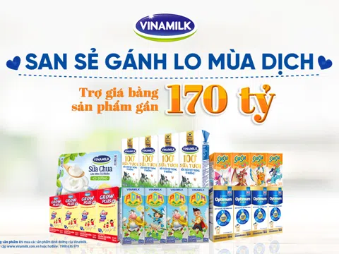 San sẻ khó khăn mùa dịch, Vinamilk tặng 45.000 phần quà cho người dân gặp khó khăn tại TP.HCM, Bình Dương, Đồng Nai