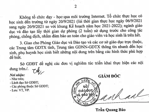 Kiên Giang: Giáo viên mong Sở Giáo dục có hướng dẫn về việc giáo viên có cần phải xây dựng kế hoạch dạy học theo 03 phương án?