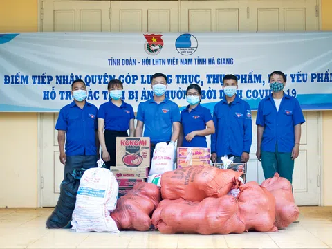 Tuổi trẻ Hà Giang gửi tặng 60 tấn nhu yếu phẩm hỗ trợ nhân dân Thủ đô chống dịch CoVid 19