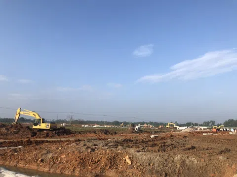 Vĩnh Phúc: San gạt tiếp gần 9000 m2 mặt bằng dự án Cụm công nghiệp làng nghề Minh Phương