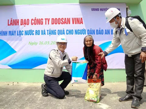 Doosan Vina: Đảm bảo các quyền lợi của người lao động và tặng quà cho người dân khó khăn trong dịp Tết Nhâm Dần