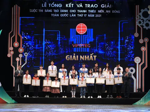 106 mô hình đoạt giải Cuộc thi Sáng tạo thanh, thiếu niên, nhi đồng toàn quốc năm 2021