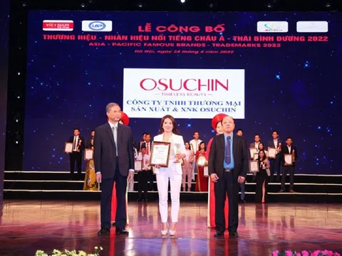 Osuchin - Tự hào Top 10 "Thương hiệu - Nhãn hiệu nổi tiếng Châu Á - Thái Bình Dương" 2022