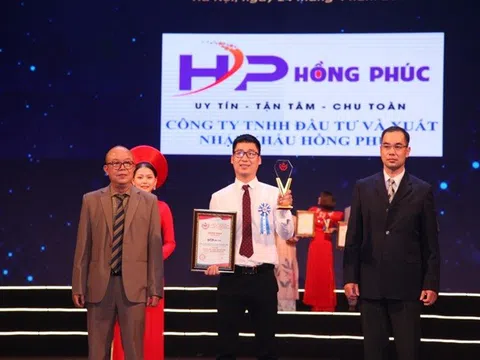 Công Ty TNHH Đầu Tư Và Xuất Nhập Khẩu Hồng Phúc khẳng định bản lĩnh: Top 100 “Thương hiệu – Nhãn hiệu nổi tiếng Châu Á – Thái Bình Dương” năm 2022.