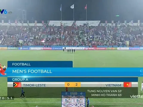 Trận đấu cuối cùng bảng A, bóng đá Sea games 31: U23 Timor Leste - U23 vn 0 : 2