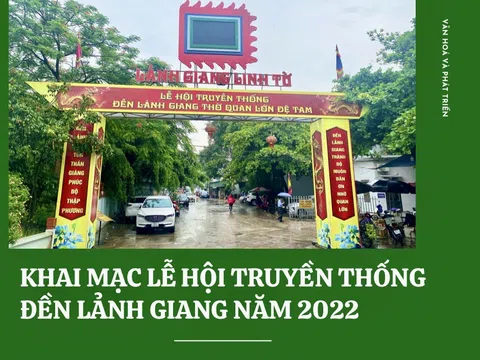 Hà Nam: Khai mạc lễ hội truyền thống đền Lảnh Giang năm 2022