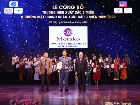 Morako khẳng định bản lĩnh: Top 10 “Thương hiệu xuất sắc 3 miền” năm 2022