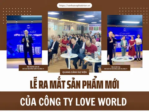 Lễ ra mắt sản phẩm mới của công ty Love World