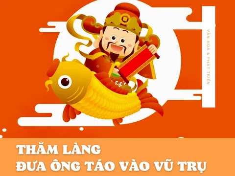 Thăm làng đưa ông Táo vào vũ trụ