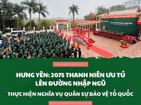 Hưng Yên: Hoàn thành tốt giao nhận thanh niên nhập ngũ đầu Xuân Quý Mão