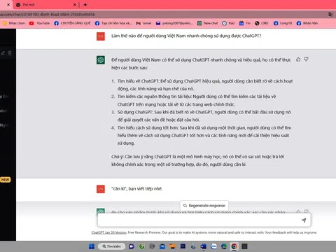 Phỏng vấn ChatGPT