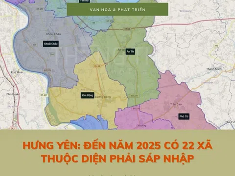 Hưng Yên: Đến năm 2025 có 22 xã thuộc diện phải sáp nhập