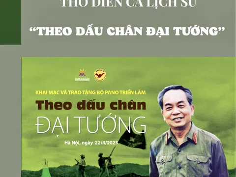 Khai mạc triển lãm thơ diễn ca lịch sử “Theo dấu chân Đại tướng”