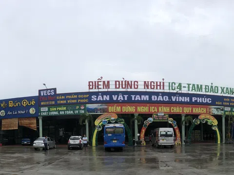 Trạm dừng nghỉ IC4  Tam Đảo Xanh điểm đến nghỉ ngơi và mua sắm các đặc sản của Vĩnh Phúc