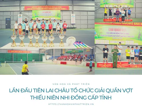 Lần đầu tiên Lai Châu tổ chức Giải quần vợt thiếu niên nhi đồng