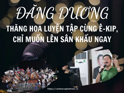 Đăng Dương thăng hoa luyện tập cùng ê-kip, chỉ muốn lên sân khấu ngay