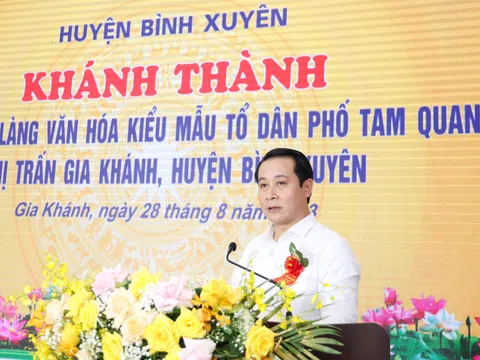 Vĩnh Phúc: Đưa khu thiết chế văn hóa - thể thao tổ dân phố Tam Quang (thị trấn Gia Khánh - Bình Xuyên) vào hoạt động