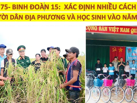 Công ty 75- Binh đoàn 15:  Xác định nhiều cách làm hay giúp người dân địa phương và học sinh vào năm học mới