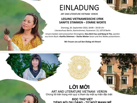 “Tiếng nói dịu dàng – Từ ngữ mạnh mẽ” -  thơ Việt tại Berlin (Đức)