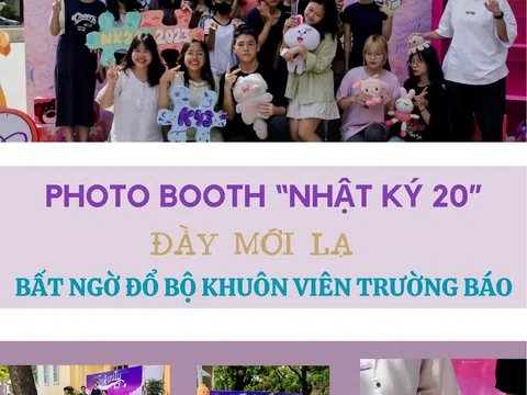 Photo booth “Nhật ký 20” đầy mới lạ bất ngờ đổ bộ khuôn viên trường Báo