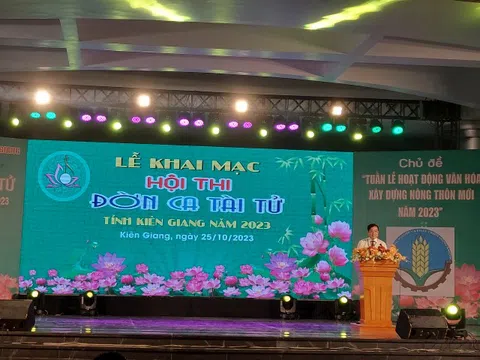 Kiên Giang: Hội thi đờn ca tài tử “Tuần lễ hoạt động văn hoá - Xây dựng nông thôn mới năm 2023”