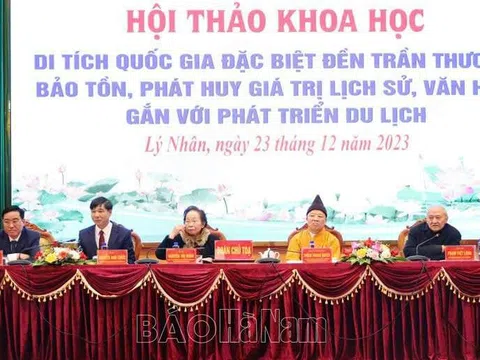 Hội thảo khoa học "Di tích quốc gia đặc biệt Đền Trần Thương - Giữ gìn và phát huy giá trị lịch sử, văn hóa gắn với phát triển du lịch"