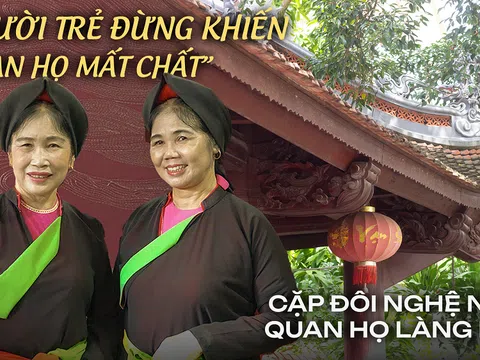 Cặp đôi nghệ nhân làng Diềm: ‘Người trẻ đừng khiến quan họ mất chất’