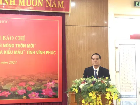 Trao giải báo chí " Vĩnh Phúc chung sức xây dựng nông thôn mới", "Văn hóa, du lịch, xây dựng Làng văn hóa kiểu mẫu"