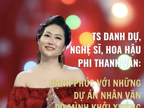 TS danh dự, nghệ sĩ, hoa hậu Phi Thanh Vân: Hạnh phúc với những dự án nhân văn do mình khởi xướng