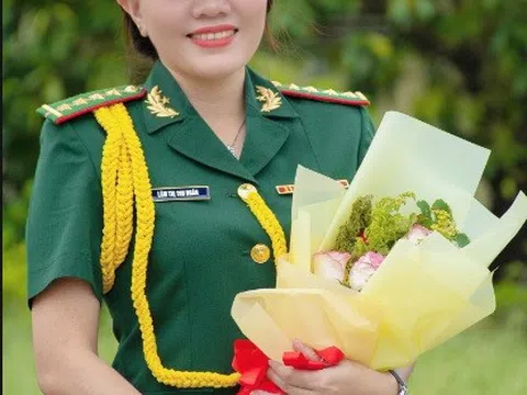 Kiên Giang: Đại uý Lâm Thị Thu Ngân học tập và làm theo gương Bác Hồ