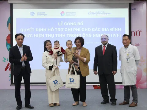Vĩnh Phúc: Bệnh viện Hữu nghị Lạc Việt hỗ trợ chi phí IVF cho gia đình có hoàn cảnh khó khăn