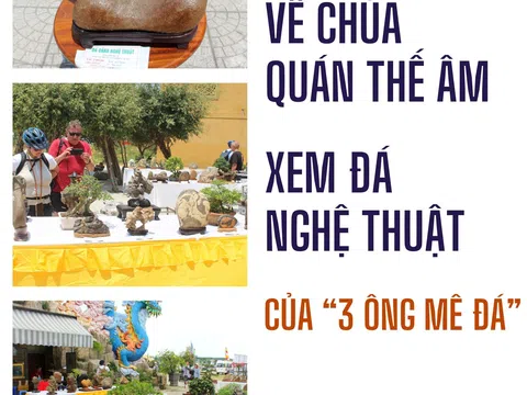 Đà Nẵng: Về chùa Quán Thế Âm xem đá nghệ thuật của “3 ông mê đá”