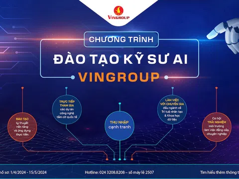 Vinbigdata tuyển sinh chương trình đào tạo kỹ sư AI mùa 5 năm 2024