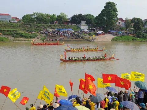 Bắc Giang: Nét độc đáo ở Lễ hội bơi chải làng Tiếu Mai