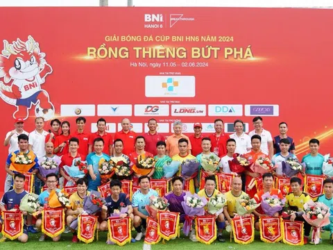 Giải bóng đá Cúp BNI HN6 năm 2024: Từ “RỒNG THIÊNG BỨT PHÁ” đến “KẾT NỐI VƯỢT BẬC”