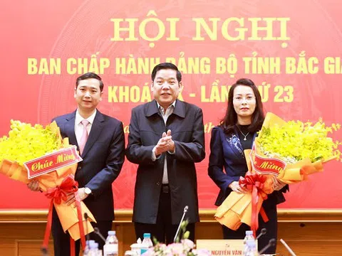 Bắc Giang có 2 Phó Bí thư Tỉnh ủy mới