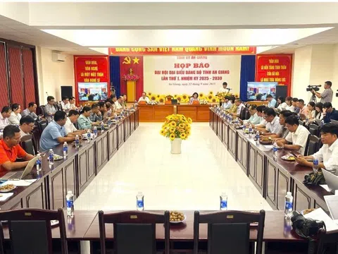 An Giang: Họp báo thông tin Đại hội đại biểu Đảng bộ tỉnh lần thứ I, nhiệm kỳ 2025 - 2030