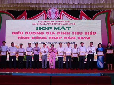 Đồng Tháp: Hơn 860.000 hộ gia đình đạt danh hiệu Gia đình văn hóa