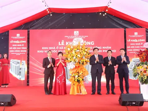 Phú Thọ: Khởi công dự án khu nhà ở xã hội hơn 866 tỷ đồng cho công nhân