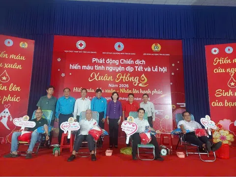 An Giang: Hưởng ứng Lễ hội Xuân hồng năm 2026  - Hiến máu đầu năm, nhân lên hạnh phúc
