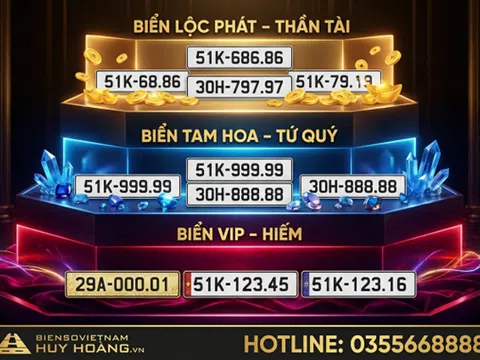 Kho biển số đẹp và xu hướng chủ động lựa chọn của người mua xe