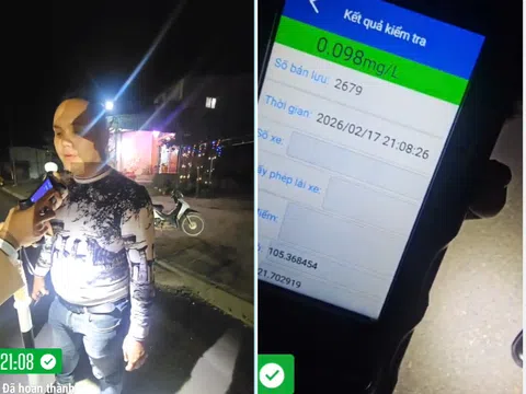 Tuyên Quang: Xử lý tài xế vi phạm nồng độ cồn, gây ùn ứ giao thông tối mùng 1 Tết